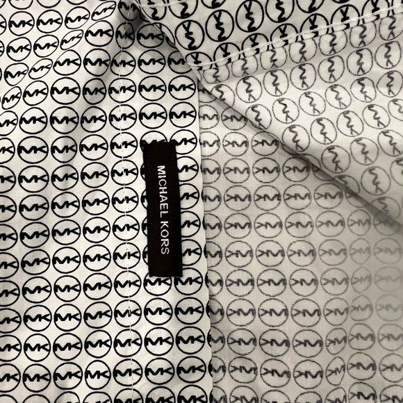 Michael Kors Men's Monochrome Patterned Shirt - Picture 5 of 5